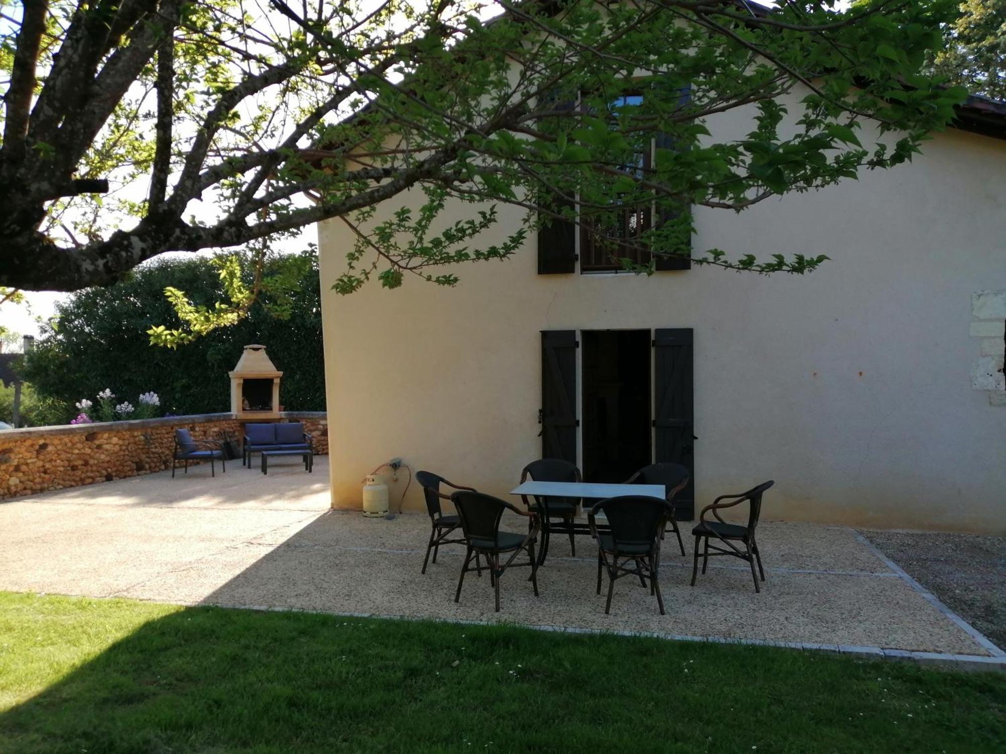 Gite Les Mareillauds - Piscine Salon Ruang foto