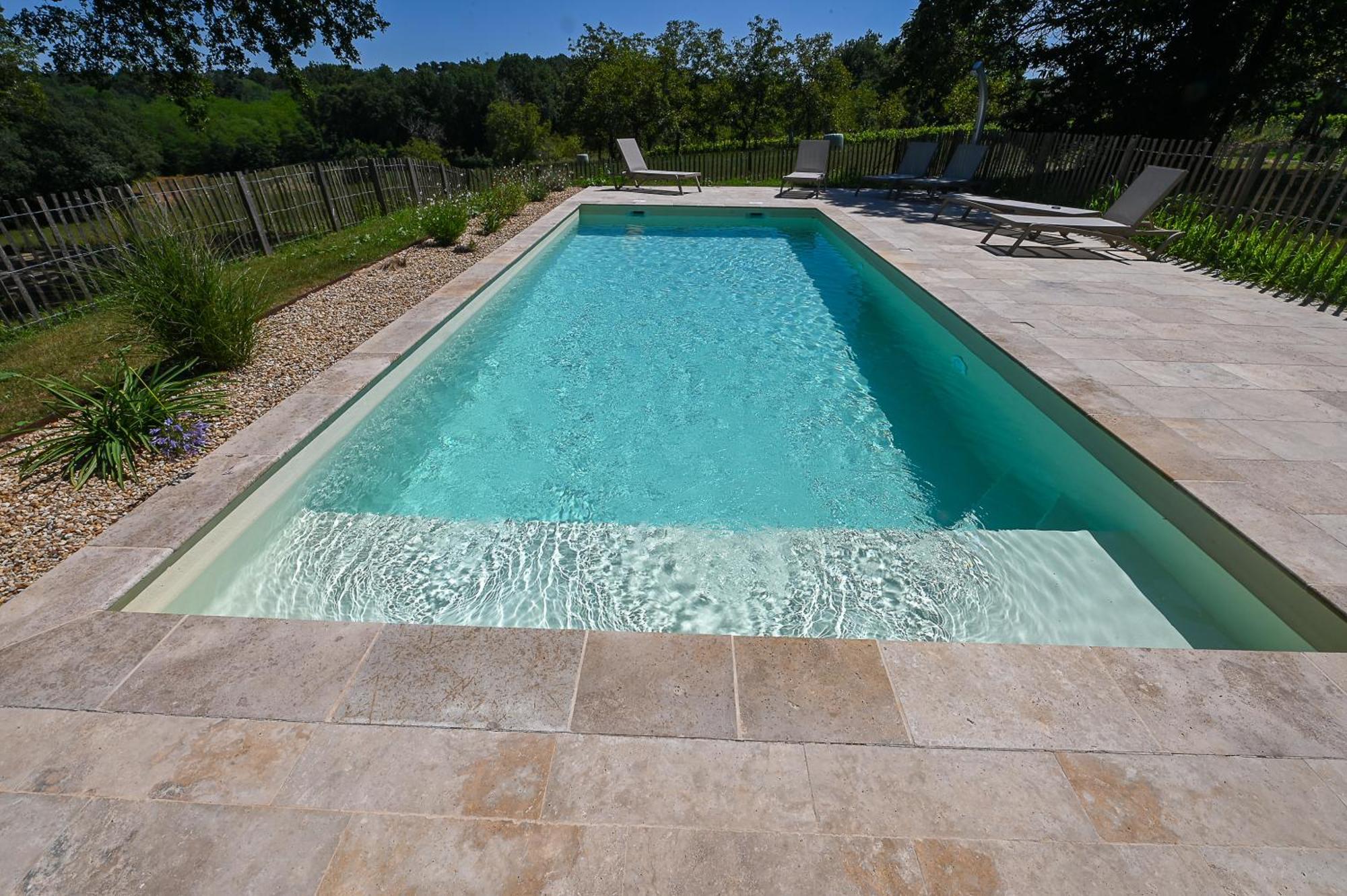 Gite Les Mareillauds - Piscine Salon Bagian luar foto